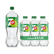 7UP Saveur Citron Vert et Citron Pack 6 x 1,5L – Boisson Gazeuse Citron Vert