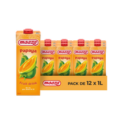 Maaza Papaye – Pack de 12 x 1L | Boisson Fruitée Papaye
