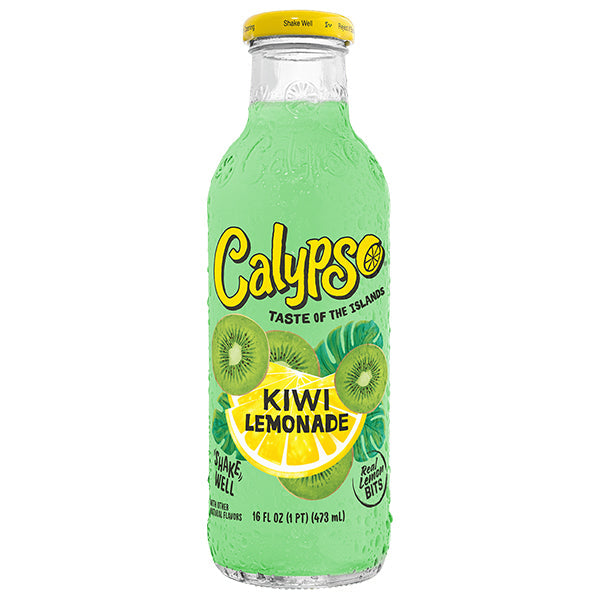 Calypso Kiwi Lemonade – Pack de 12 Bouteilles 473ML | Limonade Saveur Kiwi