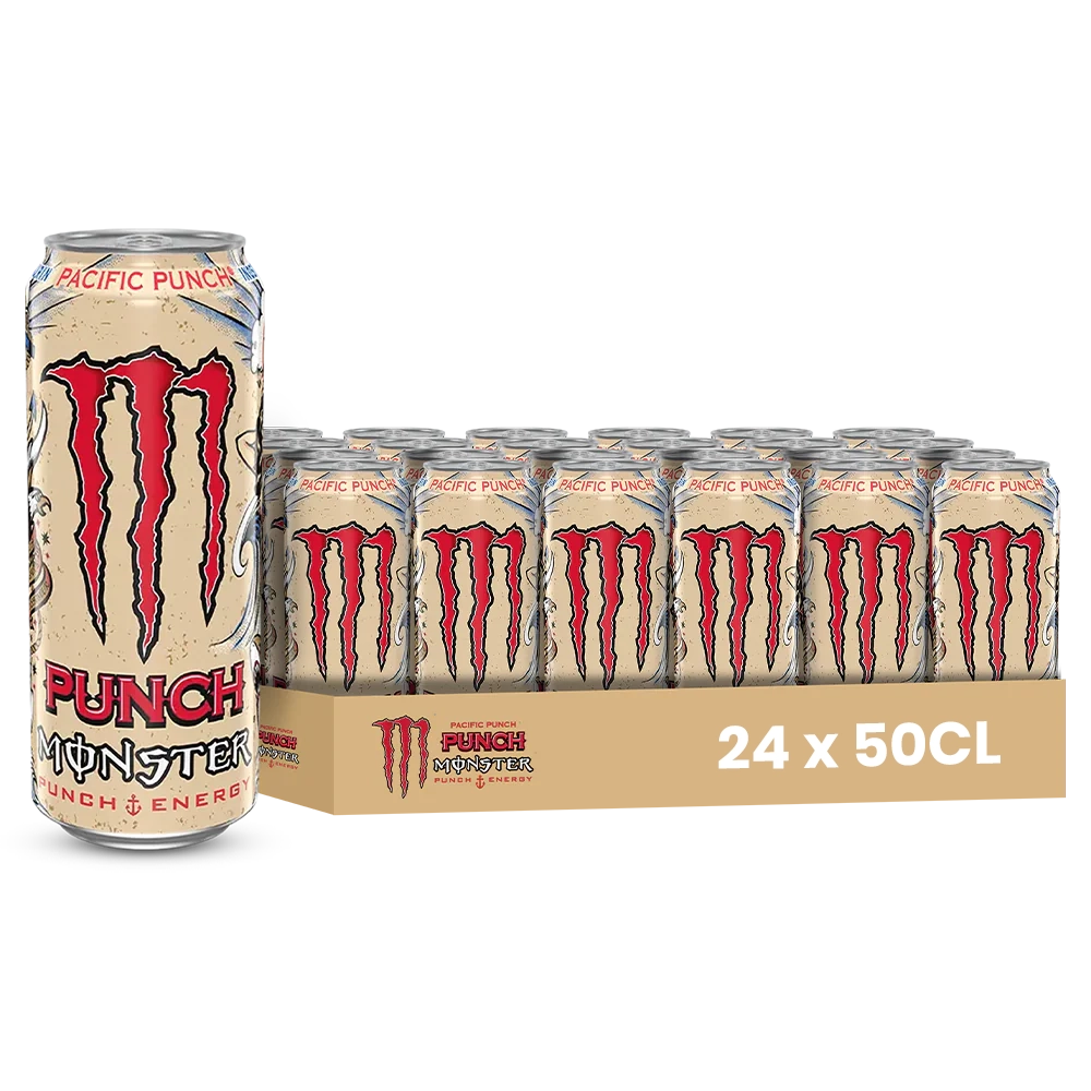 Juiced Monster Pacific Punch Pack 24 x 50CL – Punch Tropical Énergisant