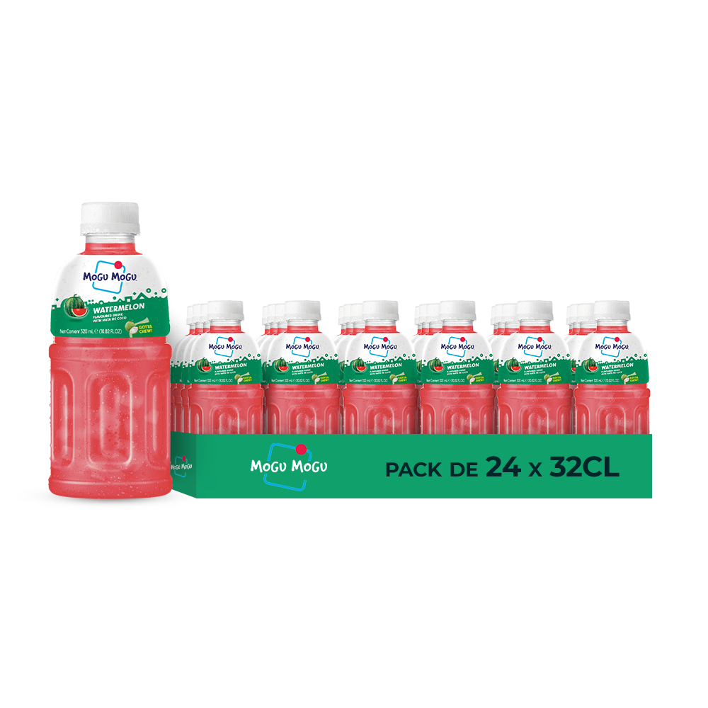 Mogu Mogu Watermelon – Pack de 24 x 32CL | Boisson Pastèque Fruitée