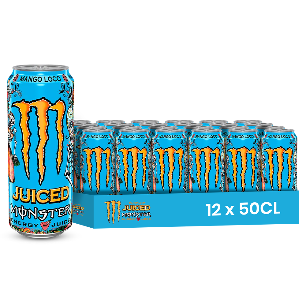 Juiced Monster Mango Loco Pack 12 x 50CL – Boisson Énergisante Mangue