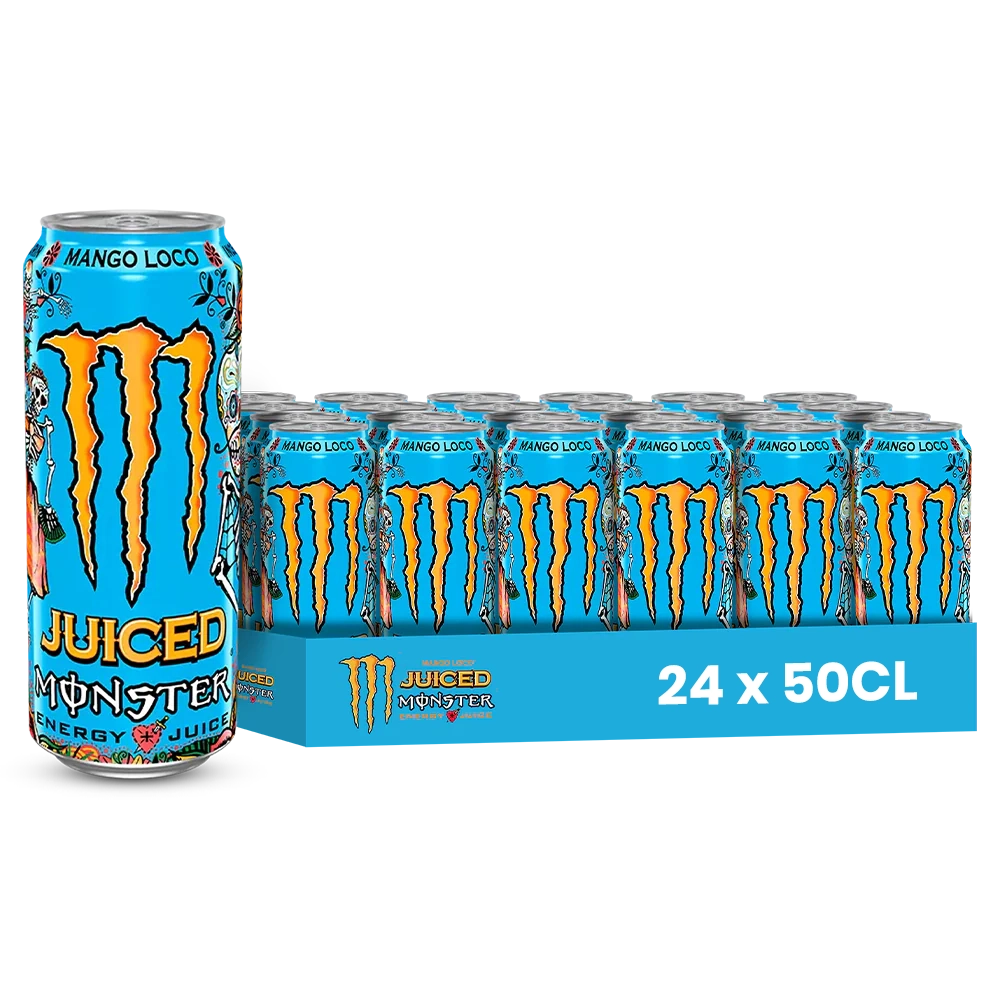 Juiced Monster Mango Loco Pack 24 x 50CL – Boisson Énergisante Mangue