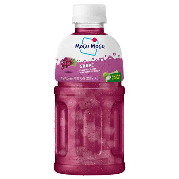 Mogu Mogu Grape – Pack de 24 x 32CL | Boisson Raisin avec Morceaux