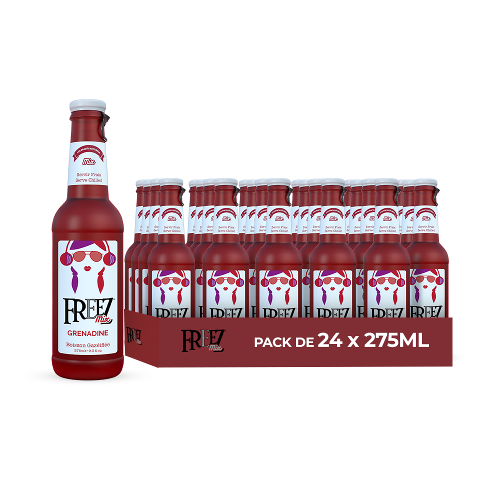 Freezmix Mélange de Grenade Pack 24 x 275ML – Boisson Saveur Grenade