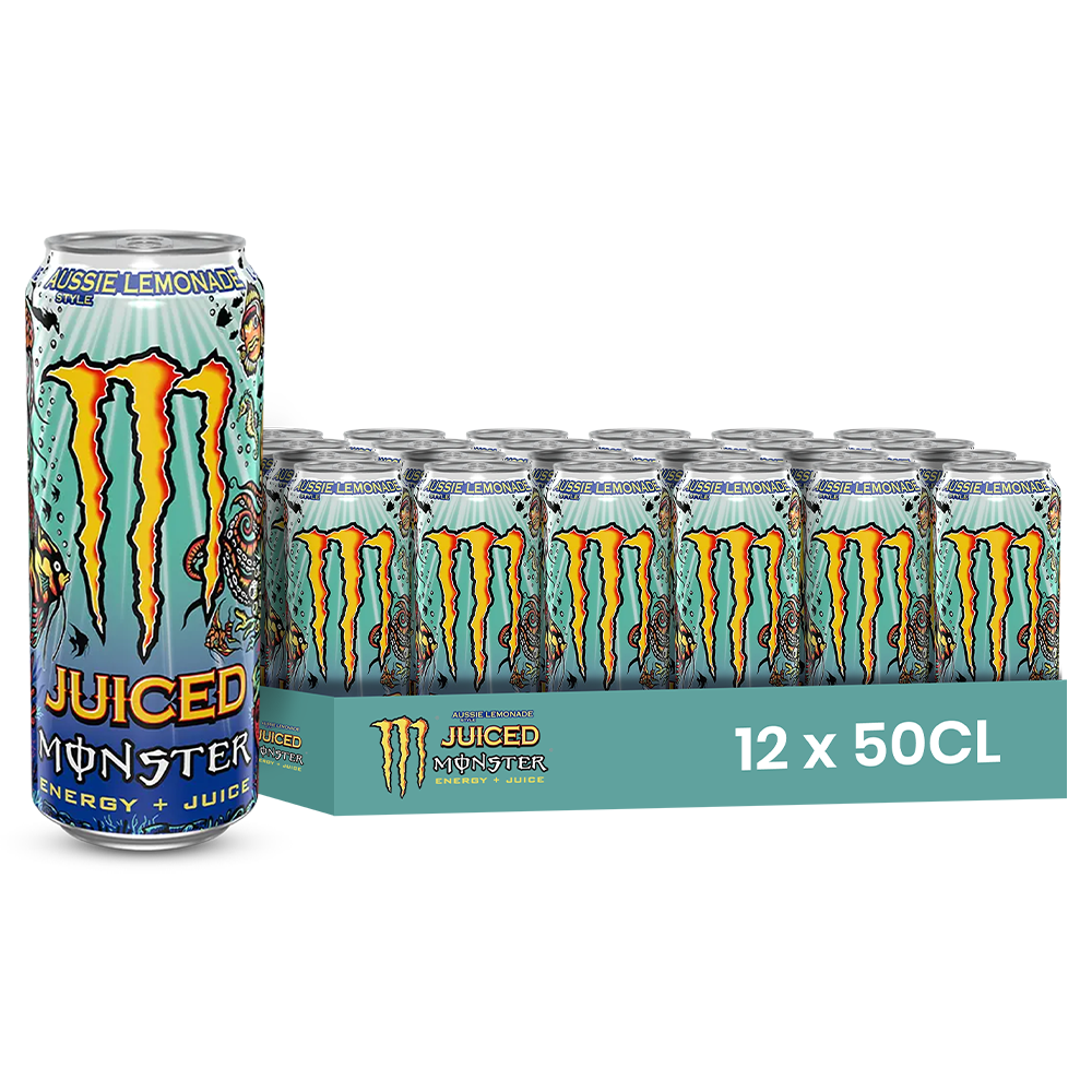 Juiced Monster Aussie Lemonade Pack 12 x 50CL – Saveur Limonade Australienne