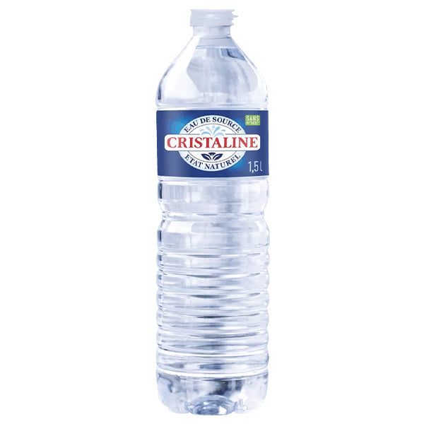 Eau Cristaline – Pack de 6 Bouteilles (6 x 1,5L) | Eau Minérale Naturelle