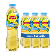 Lipton Ice Tea Citron Sans Sucres Pack 6 x 1,25L – Boisson Thé Light Citron