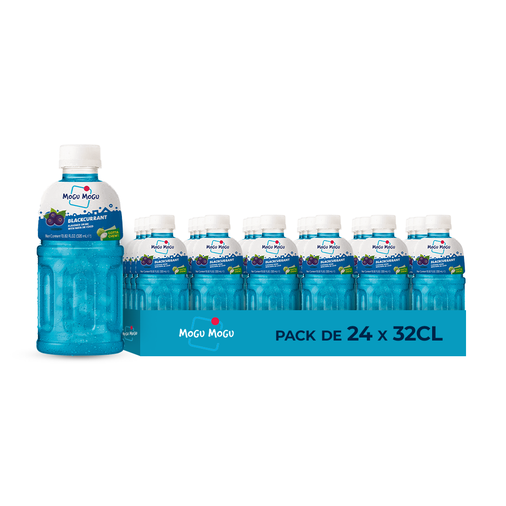 Mogu Mogu Blackcurrant – Pack de 24 x 32CL | Boisson Cassis Fruitée