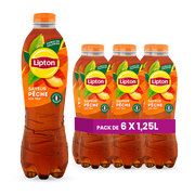 Lipton Ice Tea Pêche Pack 6 x 1,25L – Thé Glacé Pêche Classique