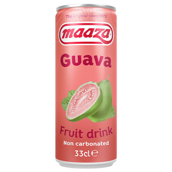 Maaza Goyave Canette Sleek – Pack de 24 x 33CL | Boisson Saveur Goyave