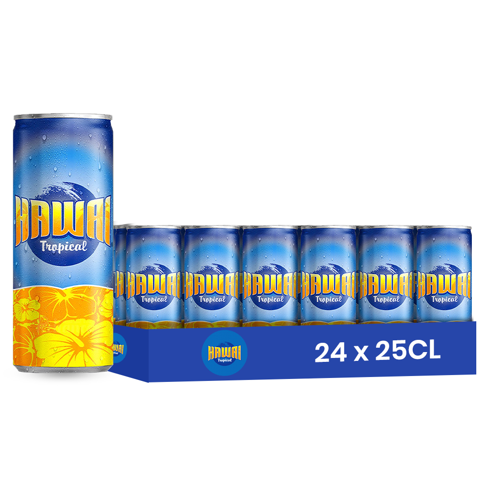 Hawaii Tropical – 24 Can Pack (24 x 25cl) | Classic Fruity Drink