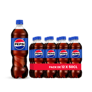 Pepsi Pack 12 x 50CL – Canettes de Soda Classique