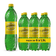Hamoud La Gazouz Blanche – Pack de 6 Bouteilles (6 x 1,5L) | Limonade Blanche Algerienne