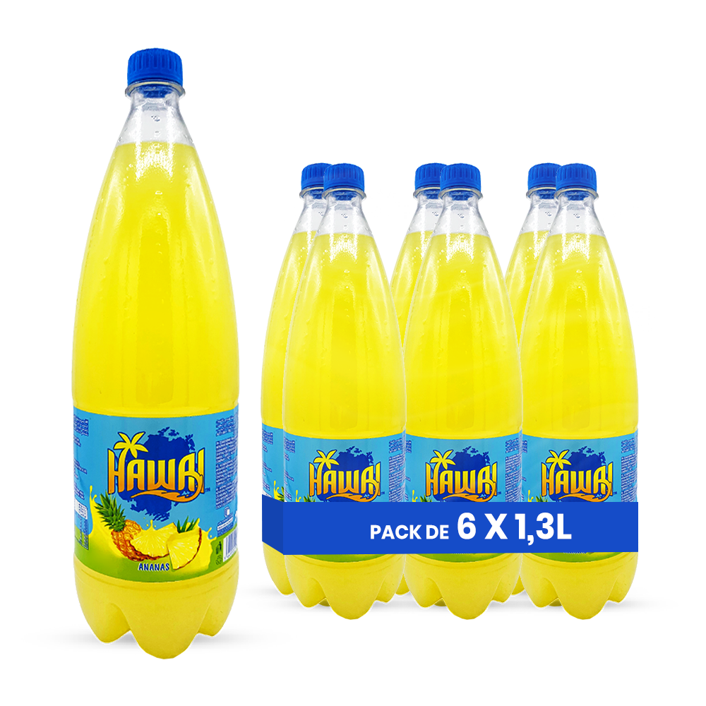 Tropical Hawaii – Pack of 6 1.3L Bottles | Exotic Flavored Fruit Drink