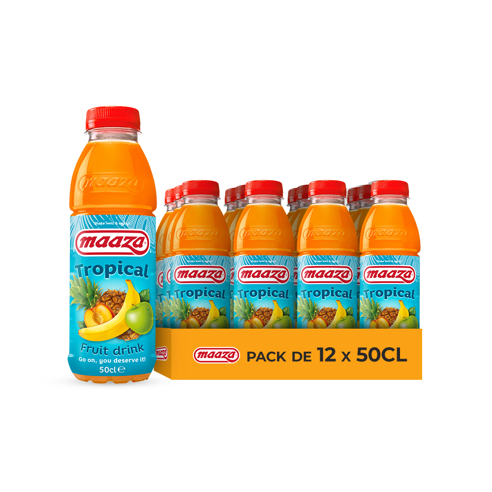 Maaza Tropical – Pack de 12 x 50CL | Boisson Tropicale Naturelle