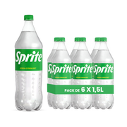 Sprite Citron & Citron Vert – Pack de 6 Bouteilles (6 x 1,5L) | Rafraîchissant & Intense