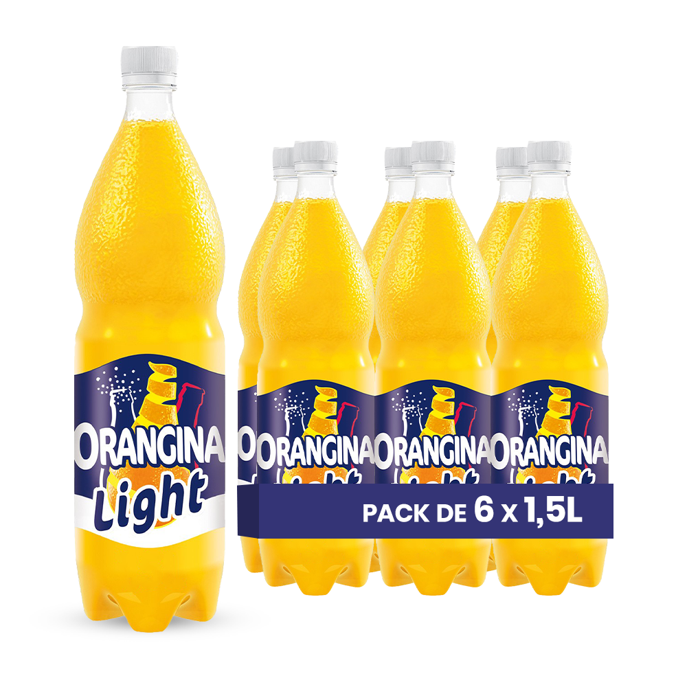 Orangina Sans Sucres Pack 6 x 1,5L – Boisson Gazeuse Sans Sucres