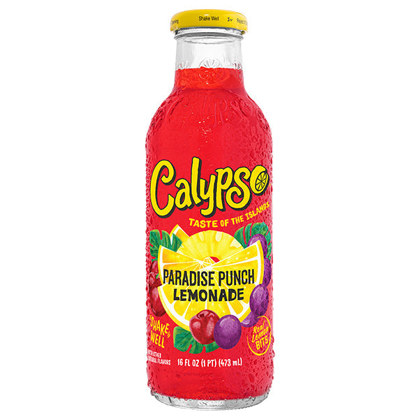 Calypso Paradise Punch Lemonade – Pack de 12 Bouteilles 473ML | Limonade Punch Paradisiaque