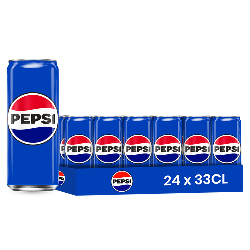 Pepsi – Pack de 24 Canettes (24 x 33cl) | Soda Original Rafraîchissant