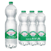 Eau Cristaline Gazeuse – Pack de 6 Bouteilles (6 x 1,5L) | Eau Minérale Pétillante