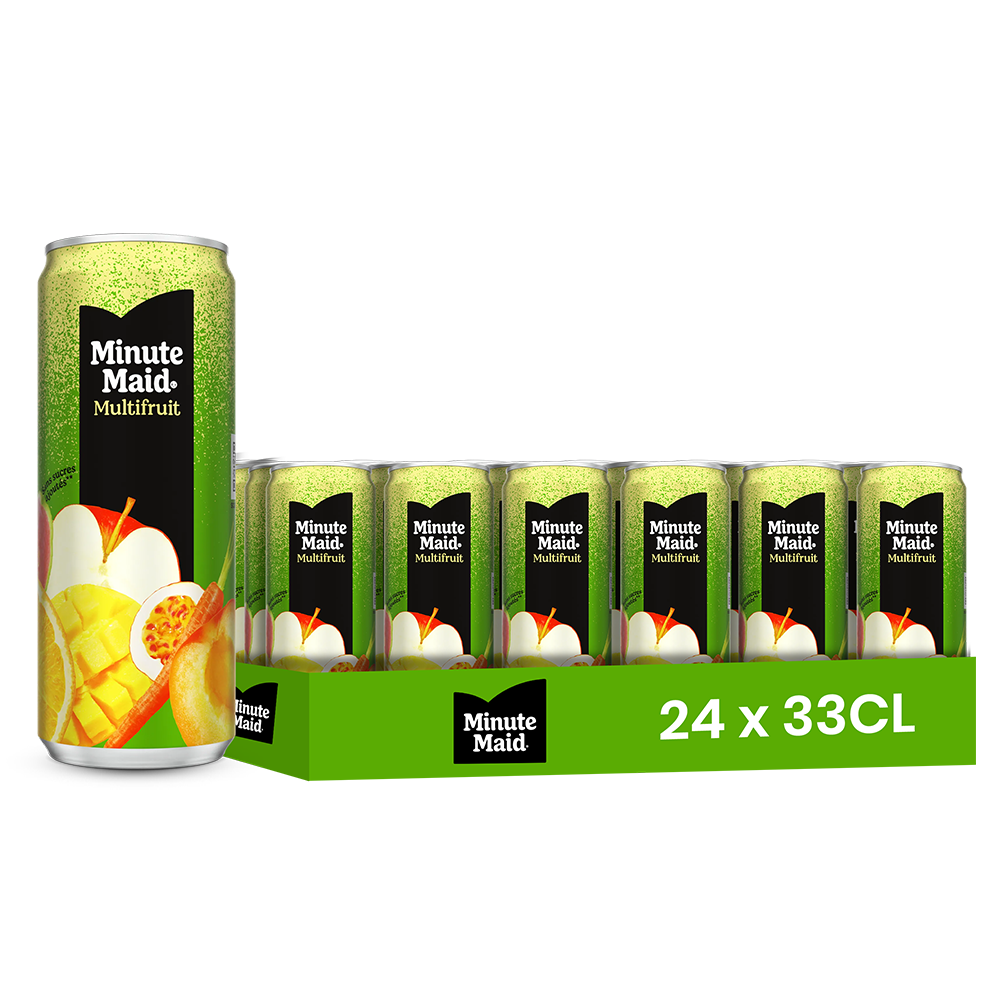 Minute Maid Multifruits – Pack de 24 Canettes (24 x 33cl) | Cocktail de Fruits Naturel