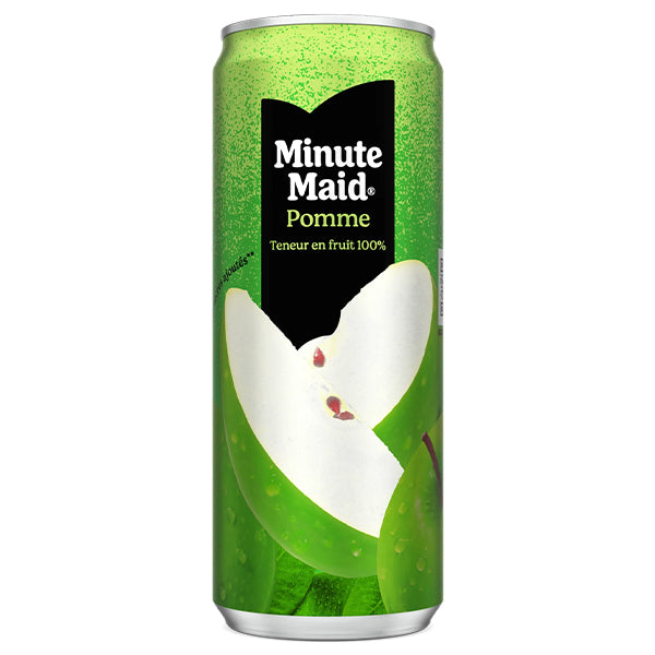 Minute Maid Pomme – Pack de 24 Canettes (24 x 33cl) | Jus de Pomme Pur & Naturel