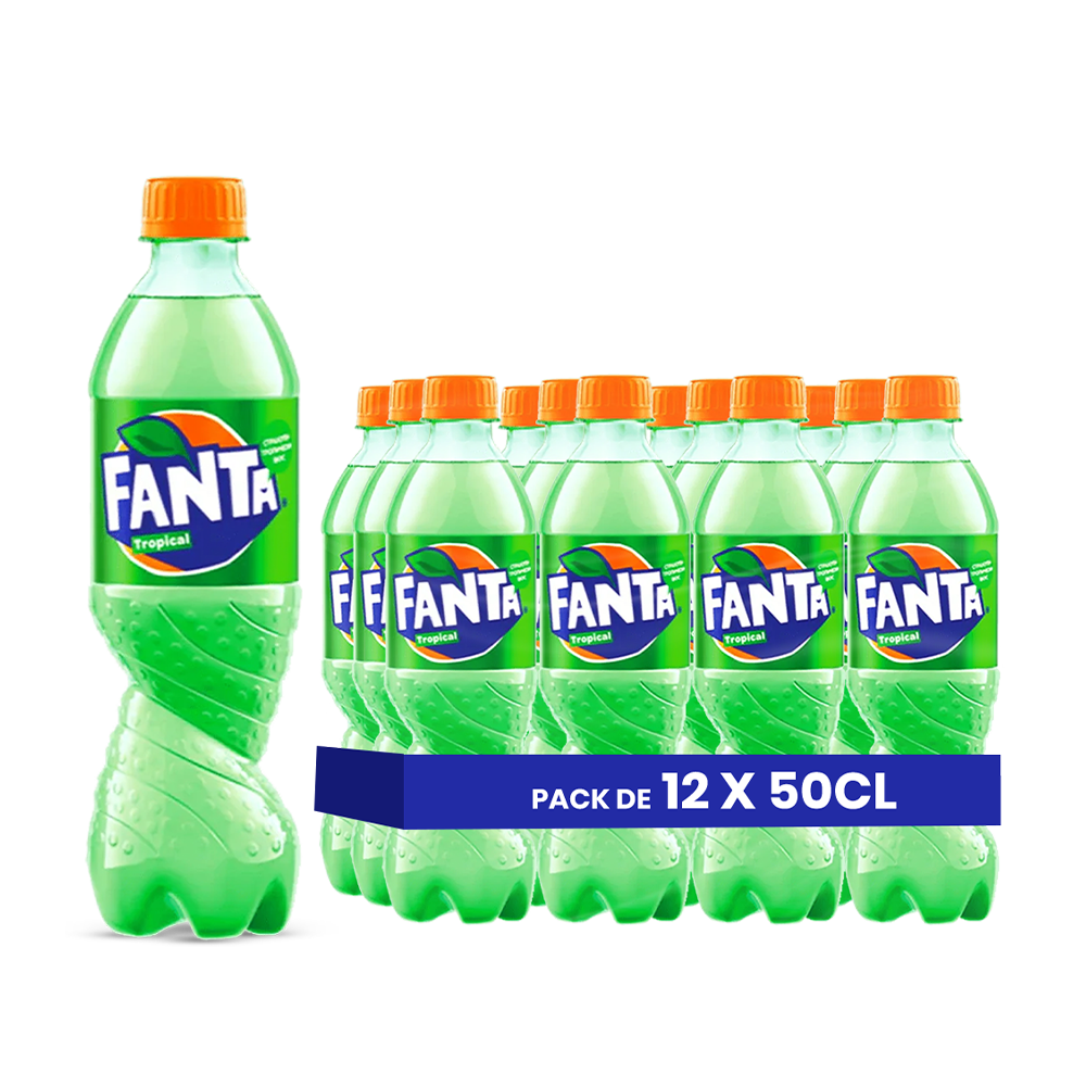 Fanta Tropical (EU) – Pack de 12 Bouteilles (12 x 50cl) | Saveur Fruits Tropicaux