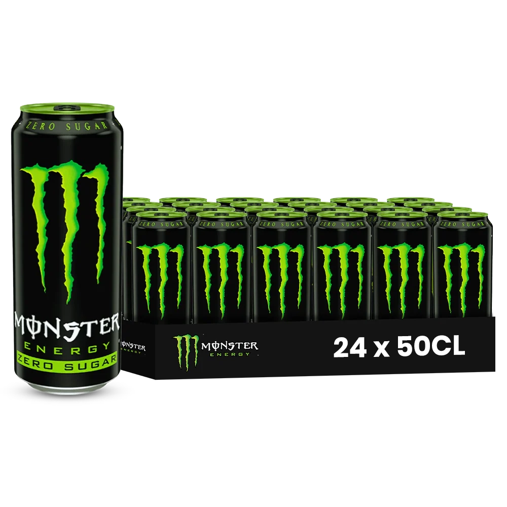 Monster Energy Zero Sugar Pack 24 x 50CL – Boisson Énergisante Sans Sucre