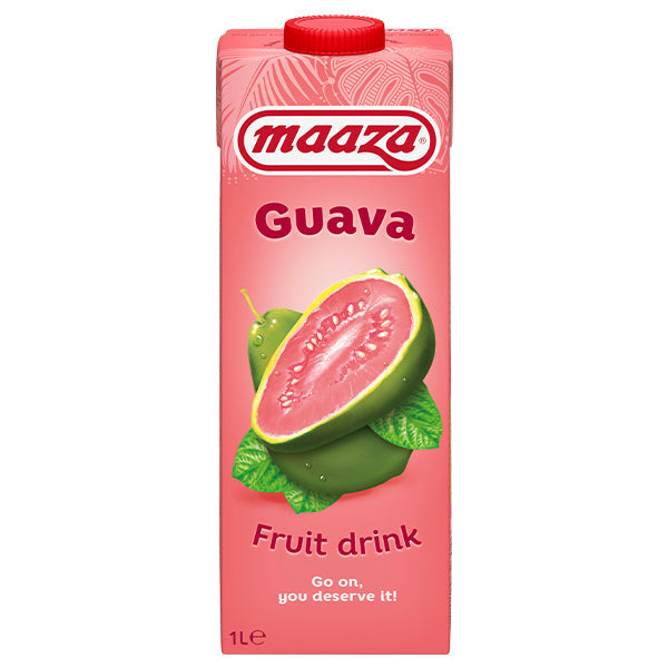 Maaza Goyave – Pack de 12 Bouteilles (12 x 1L) | Boisson Tropicale à la Goyave