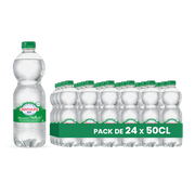 Eau Cristaline Gazeuse – Pack de 24 Bouteilles (24 x 50cl) | Eau Gazeuse Légère