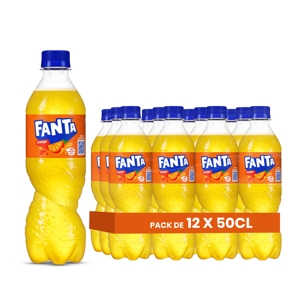Fanta Orange (EU) – Pack de 12 Bouteilles (12 x 50cl) | Soda à l’Orange Rafraîchissant