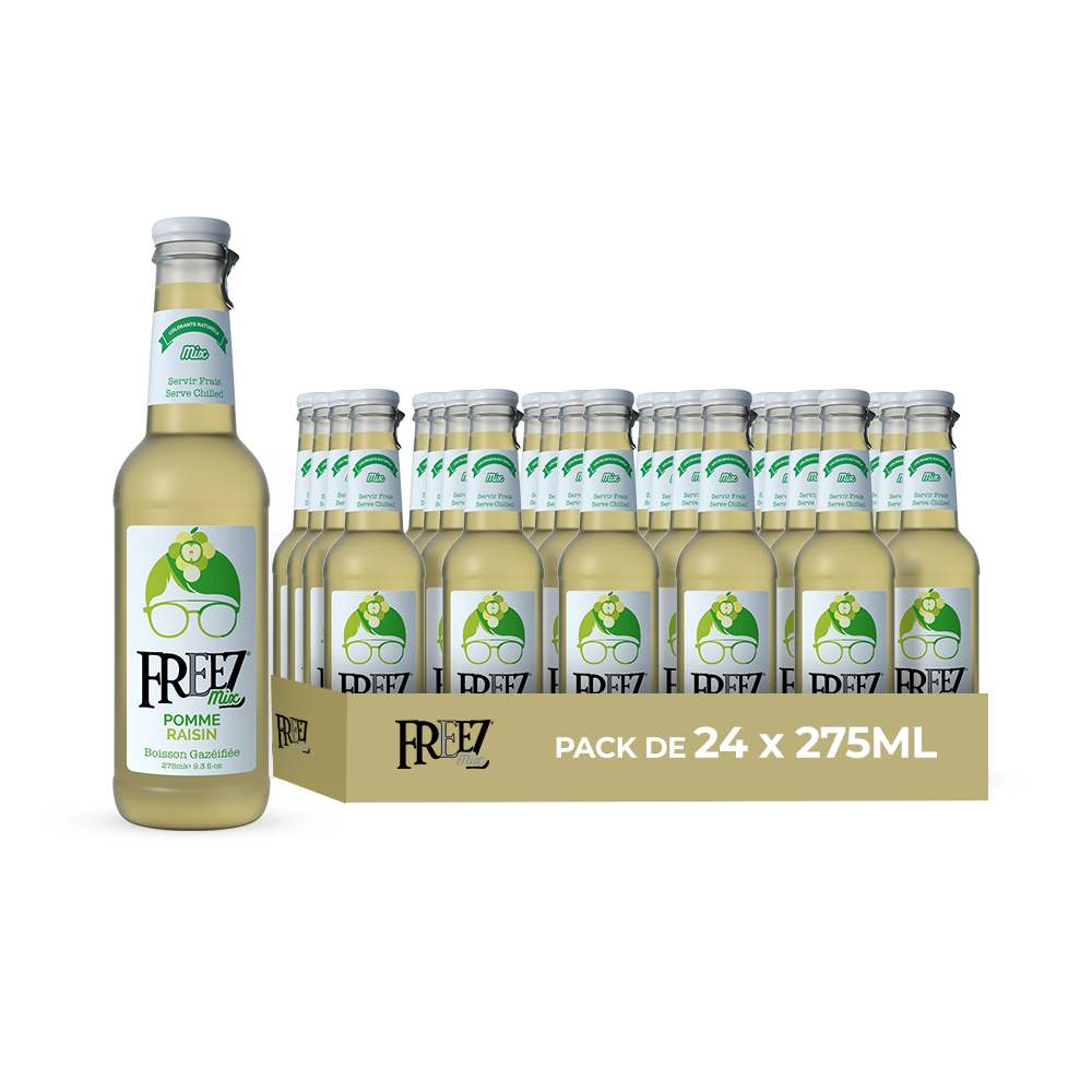 Freezmix Pomme & Raisin Pack 24 x 275ML – Boisson Saveur Pomme & Raisin