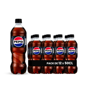 Pepsi Zéro Sucre Pack 12 x 50CL – Soda Light Sans Sucre