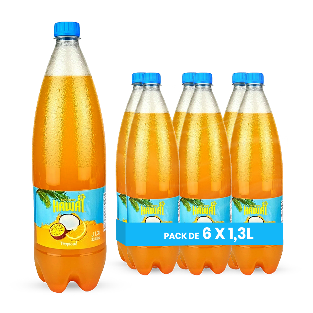Tropical Hawaii – 6-Pack 1.3L Bottles | Exotic Flavor Fruit Drink (Duplicate)