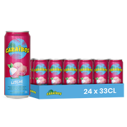 Caraïbos Litchi – Pack de 24 Canettes (24 x 33cl) | Boisson Délicate & Sucrée