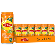 Lipton Ice Tea Pêche Pétillant Pack 24 x 33CL Slim – Boisson Thé Gazeuse Pêche