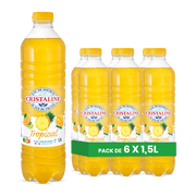 Cristaline Tropical – Pack de 6 Bouteilles (6 x 1,5L) | Eau Aromatisée Exotique