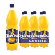 Orangina Pack 6 x 1,5L – Bouteilles Boisson Gazeuse Orange