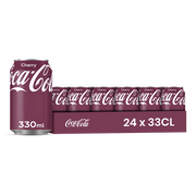 Coca Cola Cherry (DK) Pack 24 x 33CL – Soda Cerise Canettes