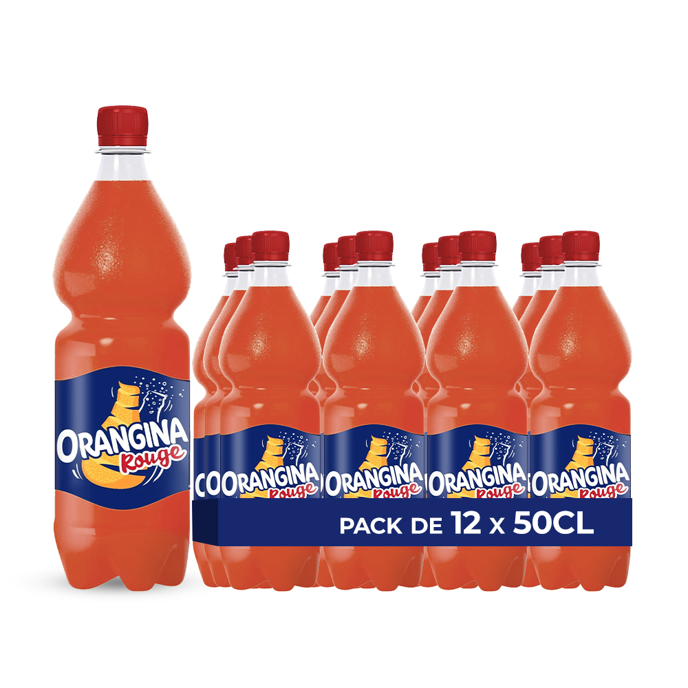 Orangina Rouge Pack 12 x 50CL – Soda Rouge Fruité