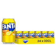 Fanta Lemon (DK) Pack 24 x 33CL – Canettes Soda Saveur Citron
