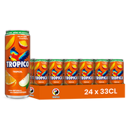 Tropico Tropical – Pack of 24 33CL Cans | Tropical Flavored Sparkling Exotic Drink