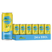 Caraïbos Banane – Pack de 24 Canettes (24 x 33cl) | Saveur Banane Tropicale