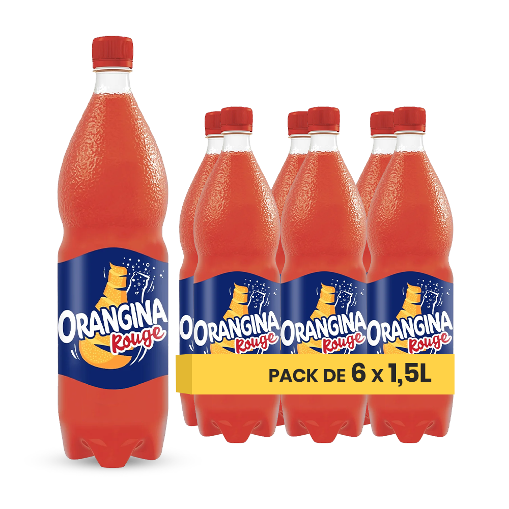 Orangina Rouge Pack 6 x 1,5L – Grand Format Soda Rouge