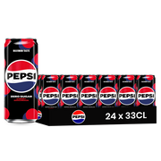 Pepsi Cherry Zero – Pack de 24 Canettes (24 x 33cl) | Format Éco Saveur Cerise