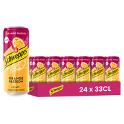 Schweppes Orange Passion – Pack de 24 Canettes (24 x 33cl) | Saveur Intense et Exotique