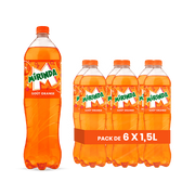 Mirinda Orange – Pack de 6 Bouteilles (6 x 1,5L) | Boisson Pétillante à l'Orange