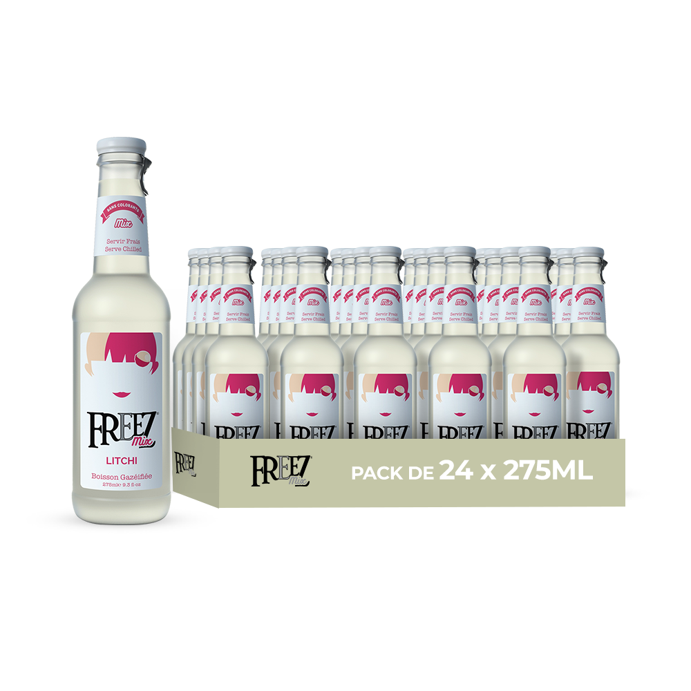 Freezmix Litchi Pack 24 x 275ML – Boisson Saveur Litchi Exotique