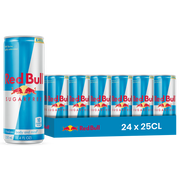 Red Bull Sugarfree Pack 24 x 25CL – Boisson Énergisante Sans Sucre